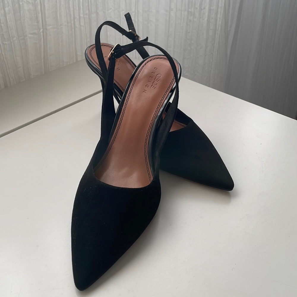 US 8 ASOS chic kitten sling back heels | New without tags